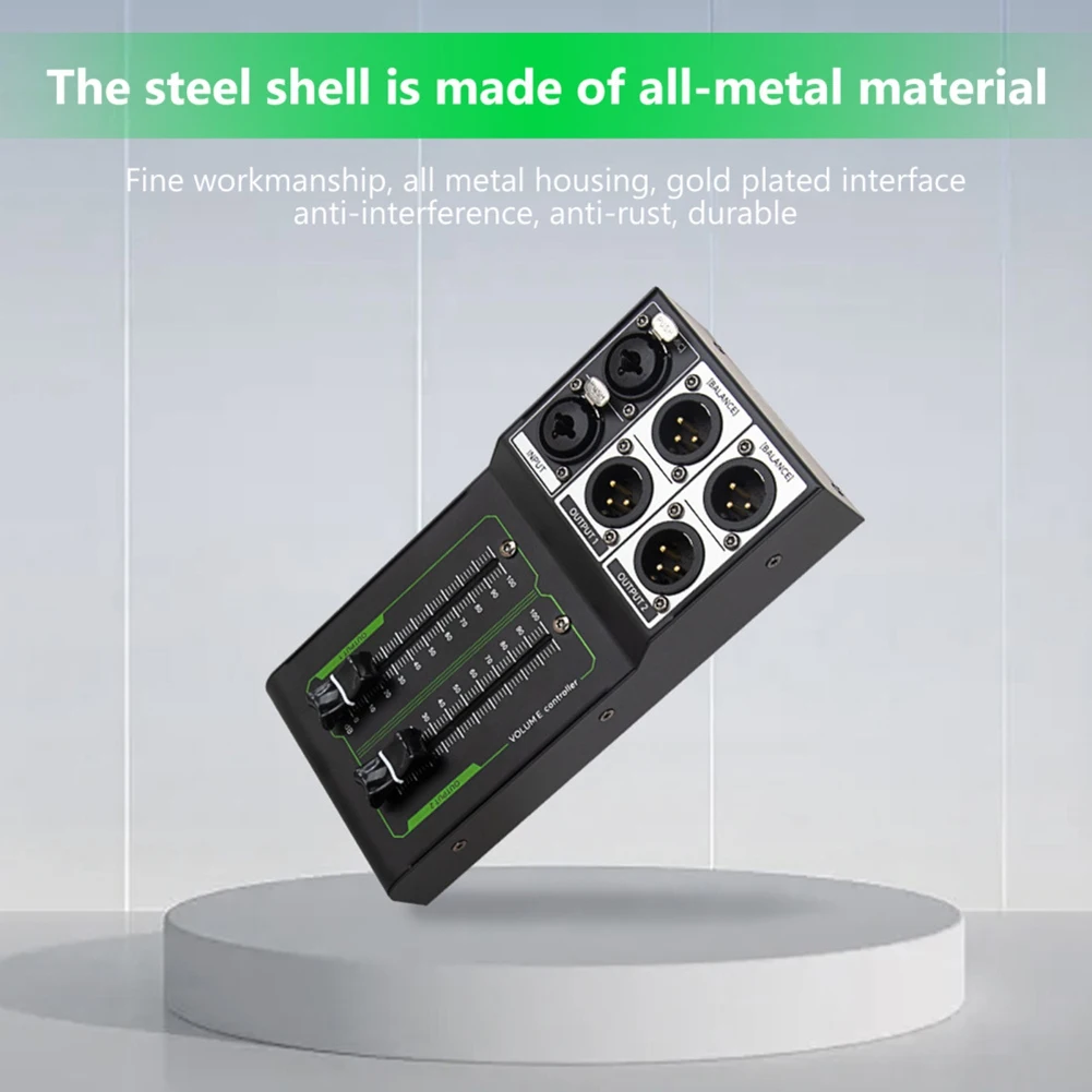 A07I Passive Volume Controller Precise Volume Adjustment Plug Play Stereo Input & Output Electronic Musical Instrument Parts