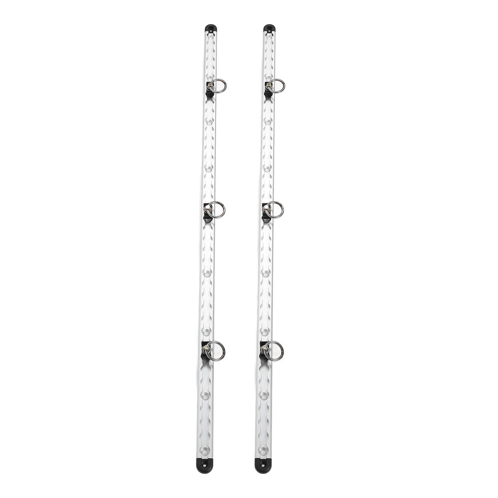 Airline Rail 1 Pair Aluminum L Track Rail 100cm  Securing Lashing Rail L Track Tie Down System Kit with Round Stud Fittings