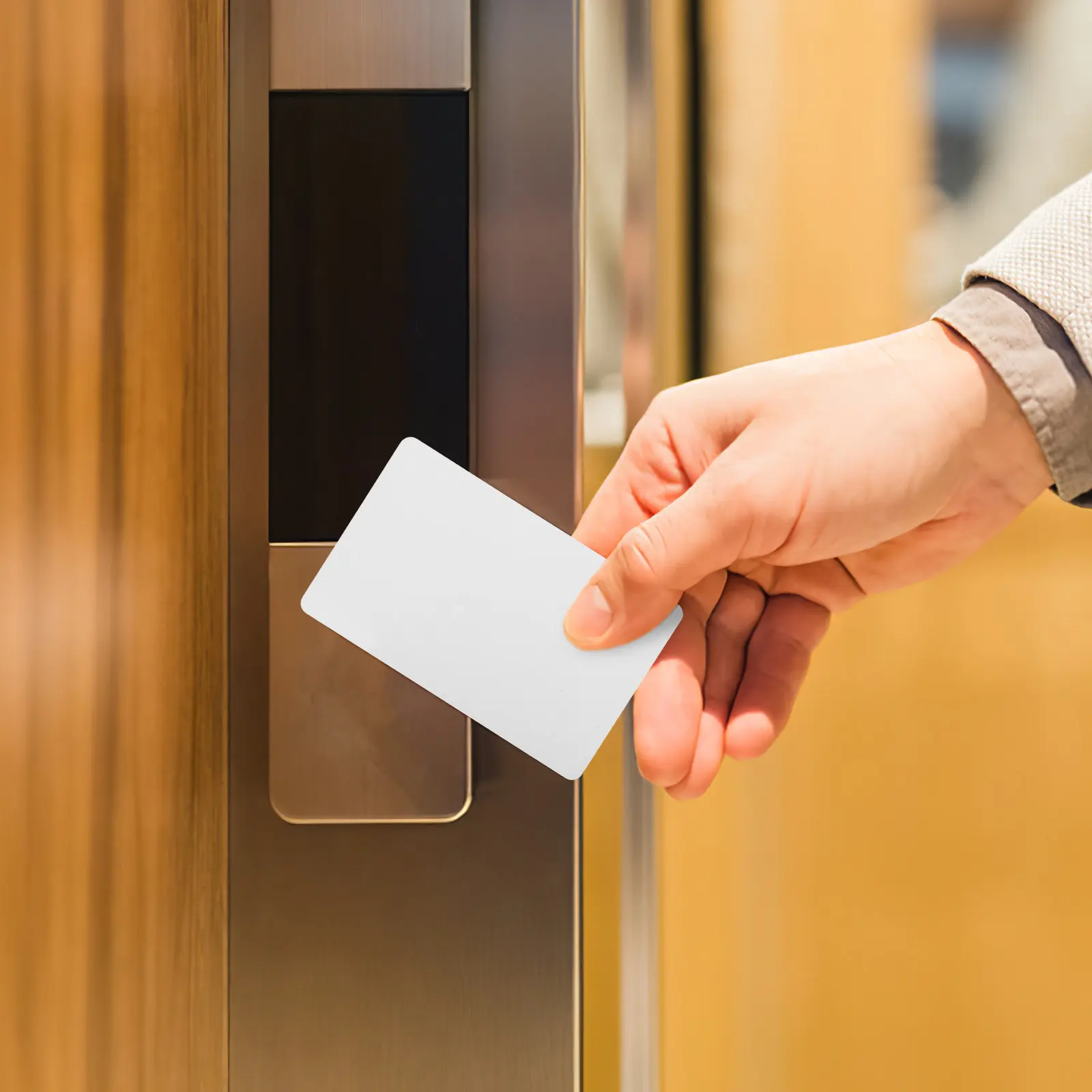 

RFID-карта белая перезаписываемая для контроля доступа, пластиковая смарт-карта для систем контроля доступа в отелях и мотелях, пустые кредитные карты