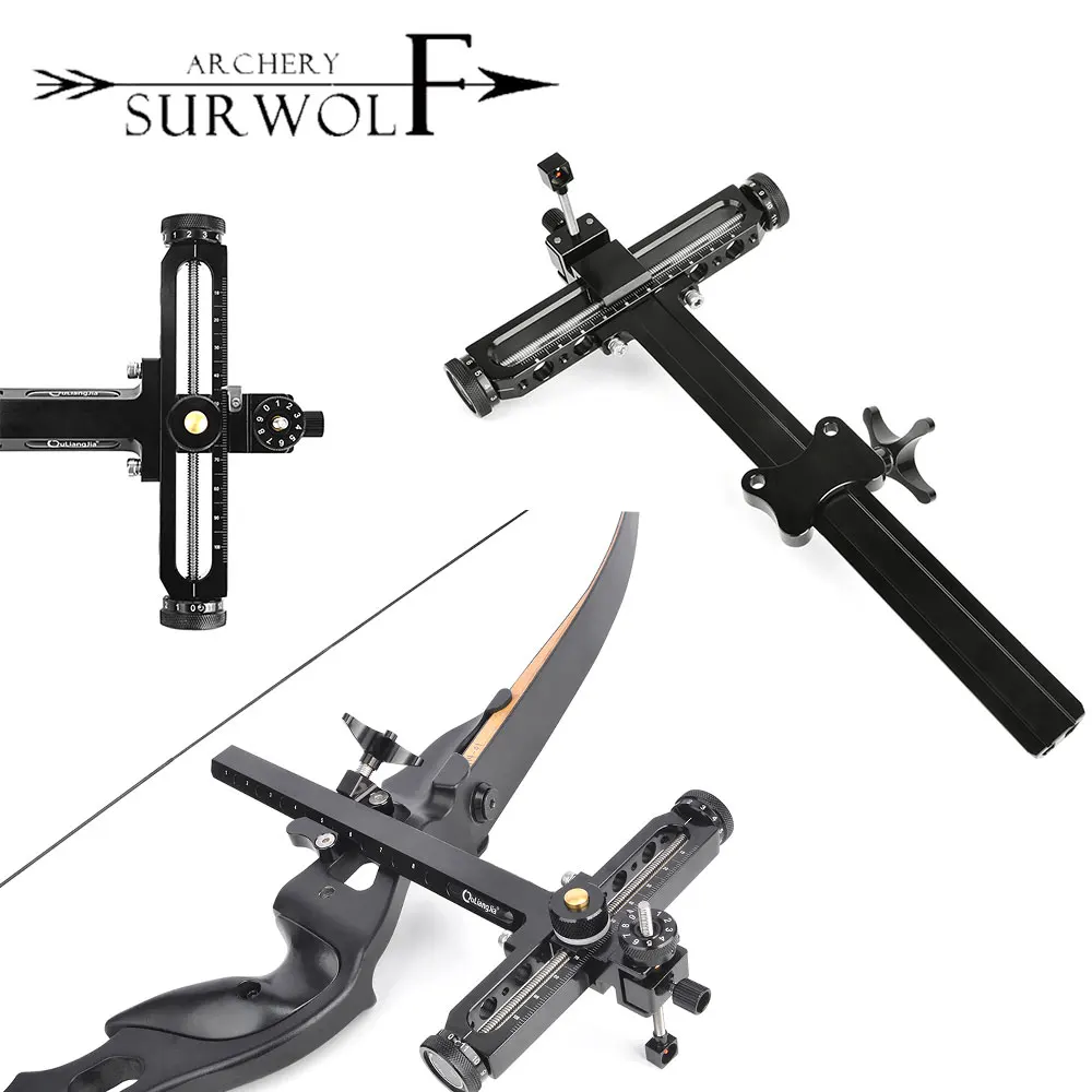 

Archery Recurve Bow Sight Aluminum Alloy 1Pin Sight Adjustable Recurve Bow Outdoor Hunting Shooting Aiming Tool Bow Accessories