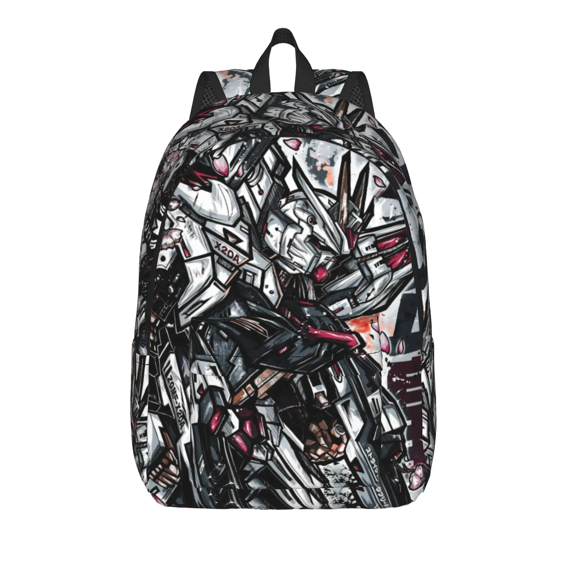 mobile suit gundams Backpack for Men Women Casual High School Hiking Travel Daypack  Laptop Computer Canvas Bags Outdoor