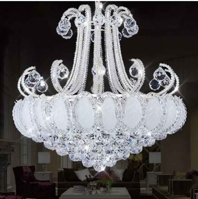 

Chrome Crystal Chandelier Light Modern Silver Crystal Chandelier Light Lighting Width 60cm Guaranteed 100% +Free shipping!