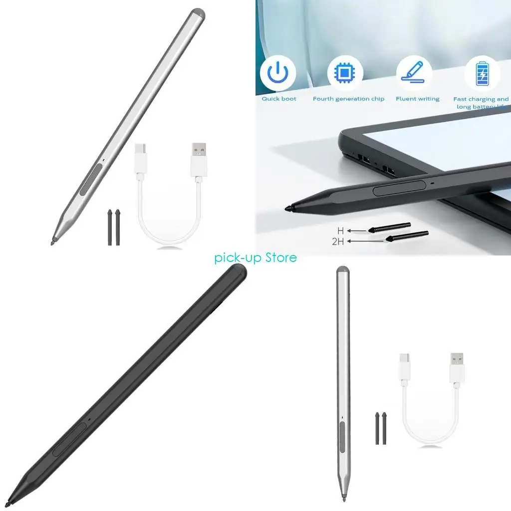 

Q5WA Portable Styluses Pen Attachment Type C Charging for Tablets Drawing