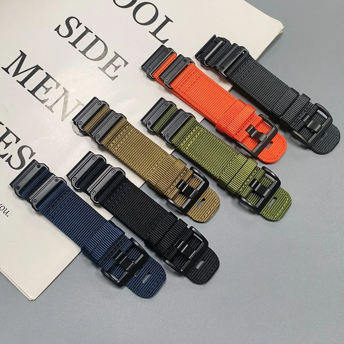 26mm 22mm Nylon Watch Band For Garmin Fenix 8Pro Quick Fit Strap Tactix 8/Epix/Descent/Fenix7 7x 6 6xPRO 5x Puls Bracelet Correa