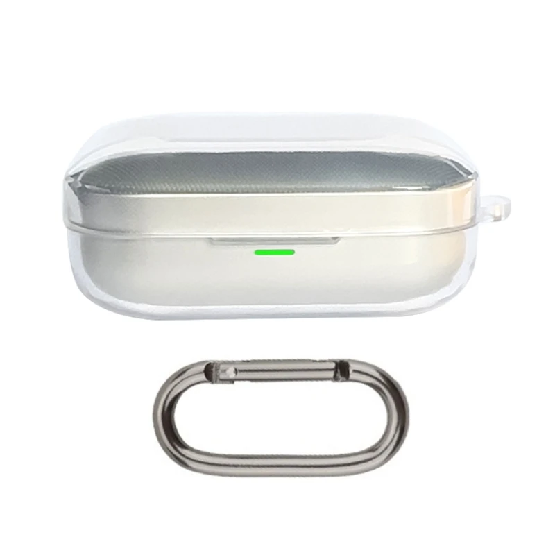 Custodia In Silicone TPU Per Realme Buds Air 7 | Antigraffio E Antiurto, Con Moschettone, Verde, Supporta Ricarica Wireless, Facile Da Installare