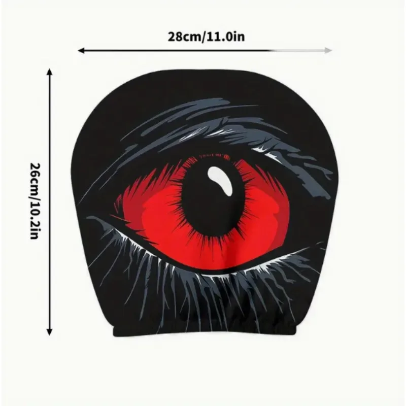 

Для автомобилей, фургонов, грузовиков, 2 шт., универсальный чехол с двусторонним принтом, защита для автомобильного сиденья, милые забавные чехлы на подголовники с мультяшными глазами