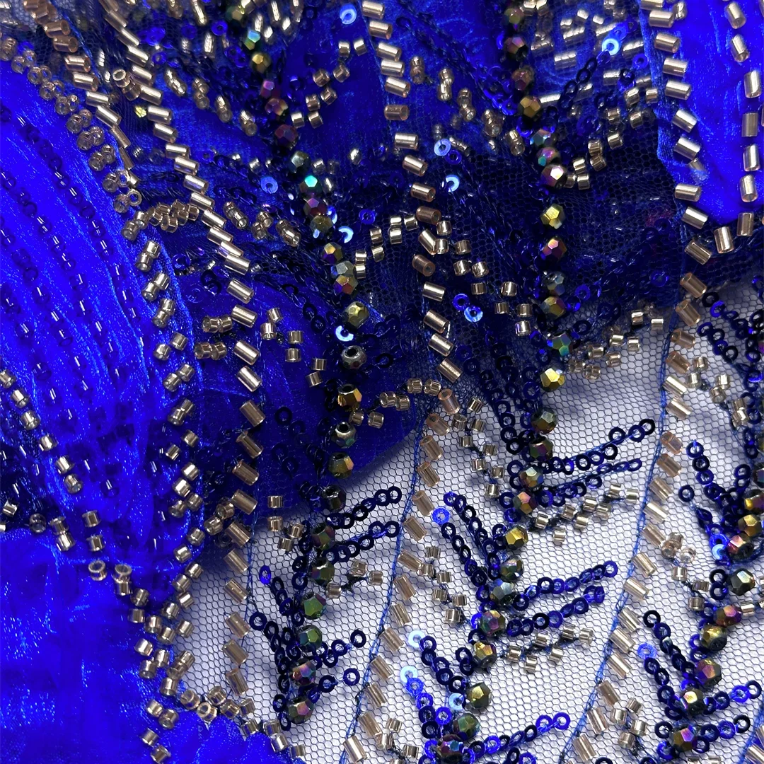 

Африканское кружевное полотно с аппликацией, высококачественная сетка, разноцветные стразы, пайетки, вышивка бисером для свадебных, выпускных и вечерних платьев, для шитья