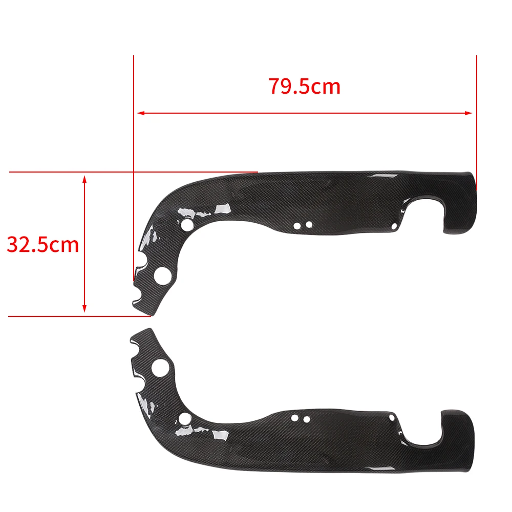 For YAMAHA YZF-R1 R1 2007 2008 Real Carbon Fiber Motorcycle Frame Covers Left&Right 1 Pair Panels Protectors Guards