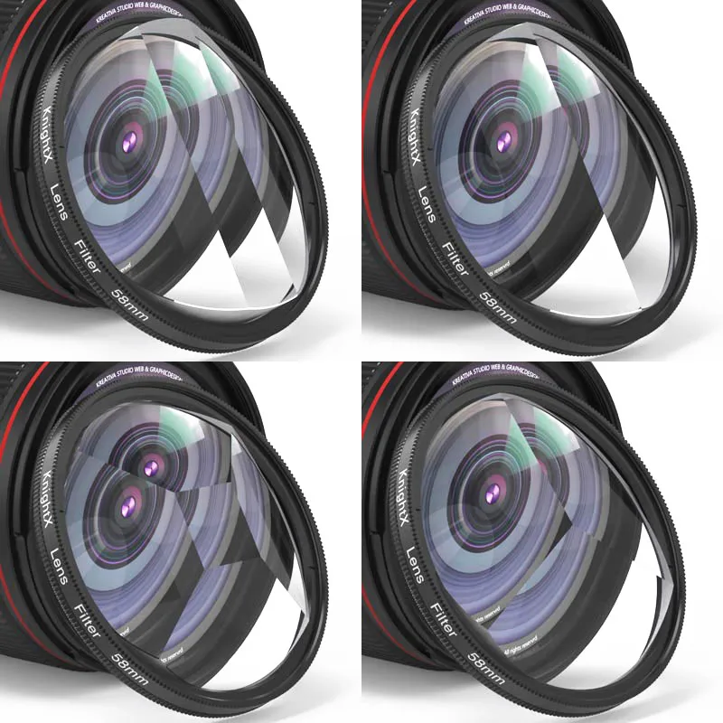 KnightX  Special Effects Prism Lens Halo Fx Filter Camera Lens Accessories UV CPL lens Glass DSLR Lens Prism