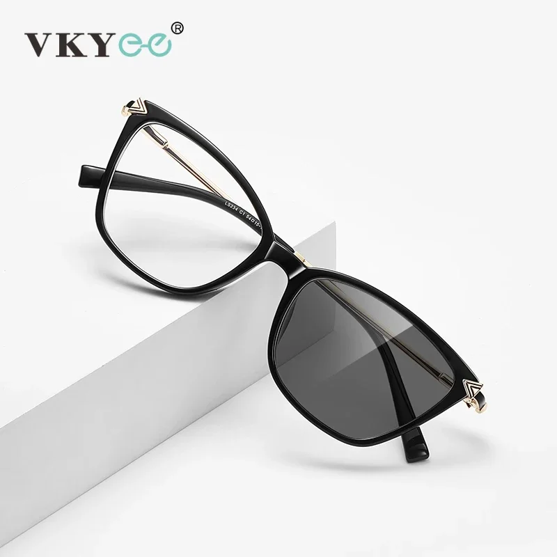 guvina-パーソナライズされたファッション新しいキャットアイデザイン女性用ブルーライトカット老眼鏡カスタマイズ可能な処方箋フォトクロミック