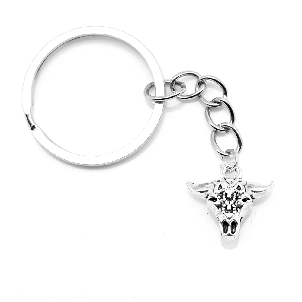 1 Piece 16x17mm Bull Head Key Chain Chain Wedding Gifts Souvenirs