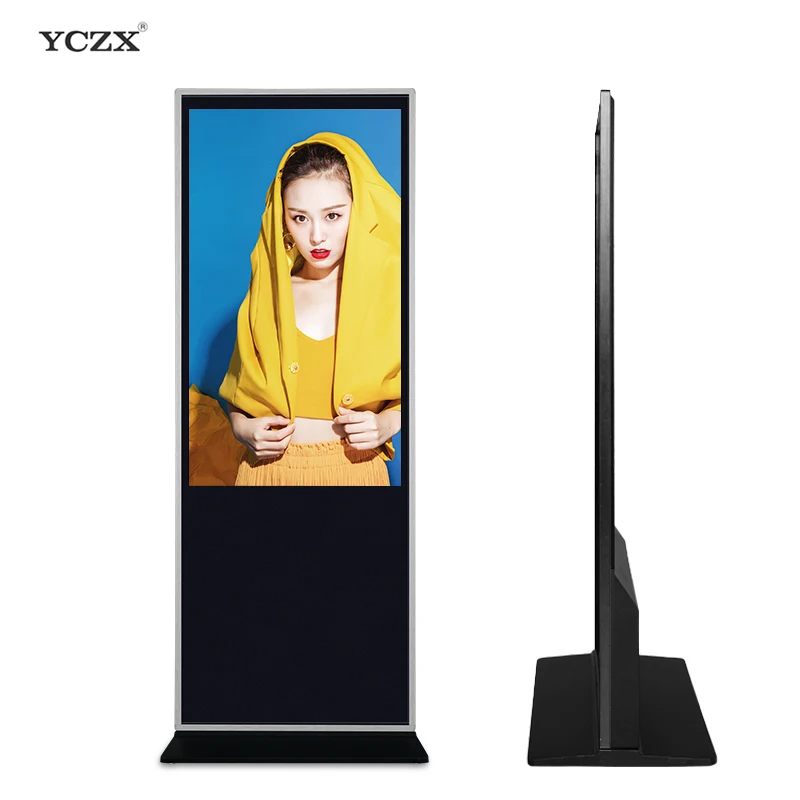 Floor Standing Digital Signage Vertical Video Display Kiosk Totem Playing Advertising Equipments for Shopping Mall