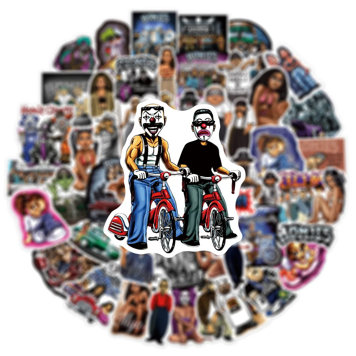 สติกเกอร์การ์ตูนลายแร็ป 100 ชิ้น สำหรับตกแต่งโทรศัพท์ แล็ปท็อป กระเป๋าเดินทาง สเก็ตบอร์ด ของขวัญสุดสนุก