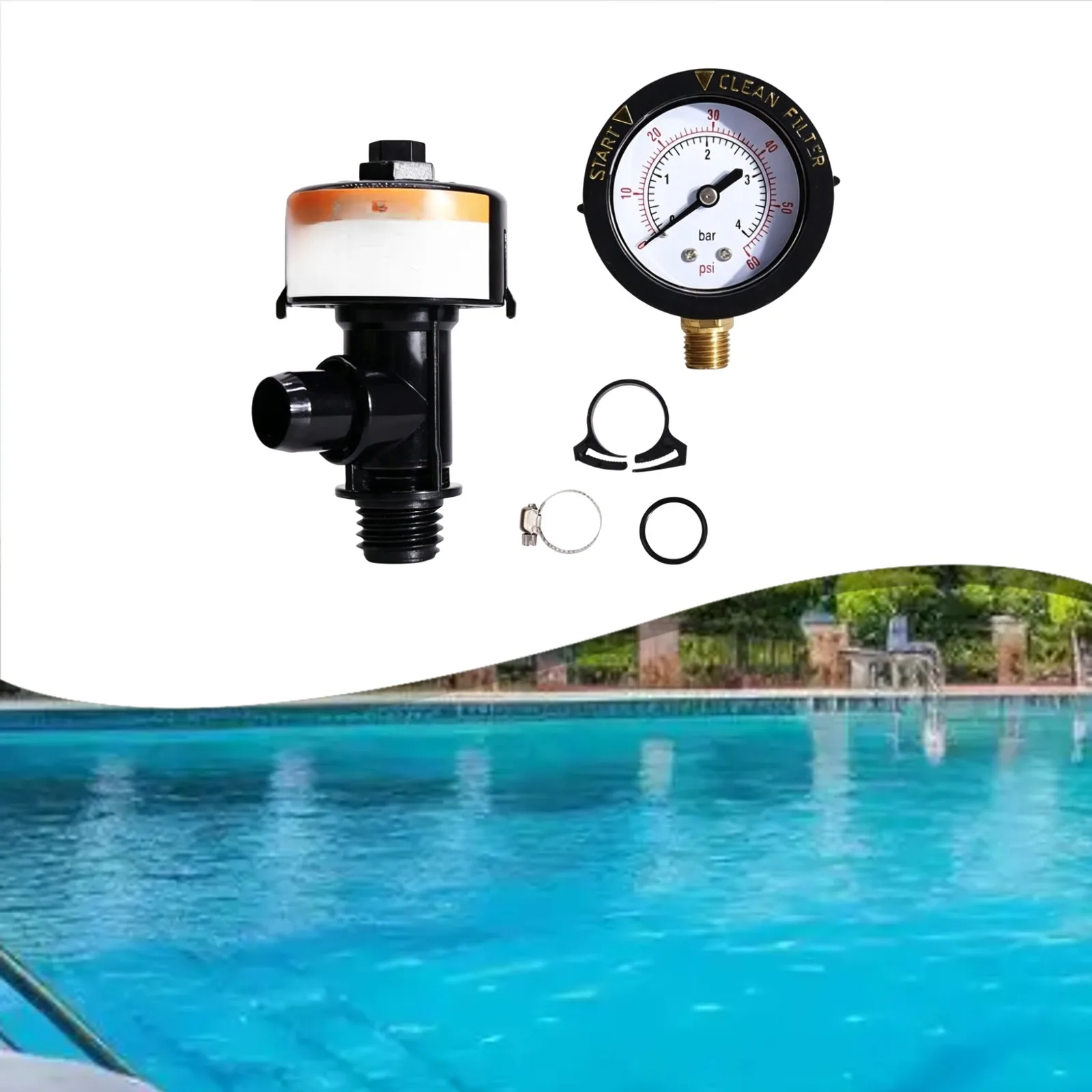 98209800 Air Relief Valve Kit for Pool and Spa Filtration Units Compatible with CCP100 CCP320 CCP420 CCP520 Models