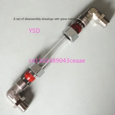 Boiler Glass Tube Water Level Gauge Three Branch Cock Elbow Connector Steam Generator Steam Pipe Replacement Parts