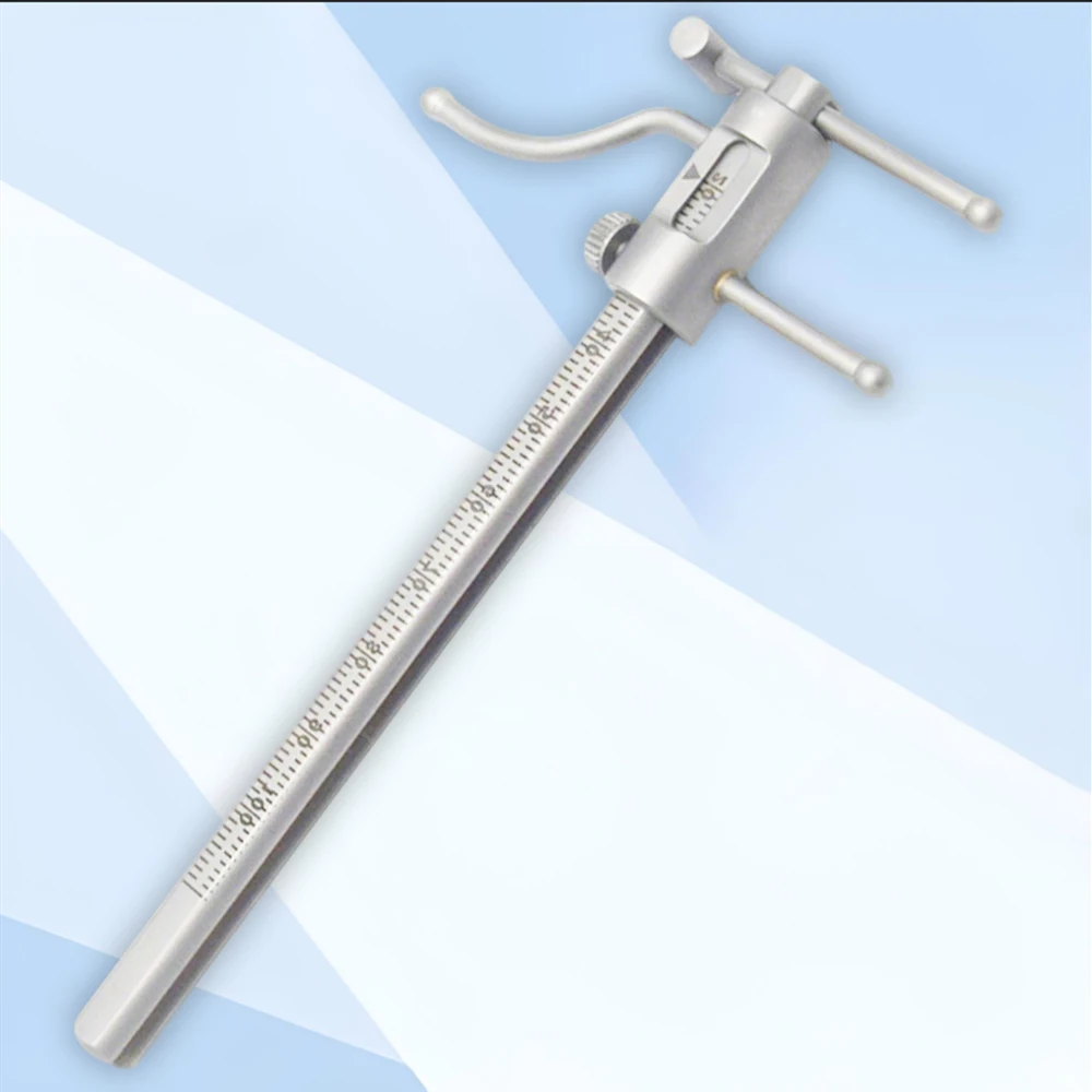 

Dental Orthodontic Caliper Chin Implant Measuring Ruler 0-100mm Stainless Steel Sliding Vernier Tool for Oral Surgery