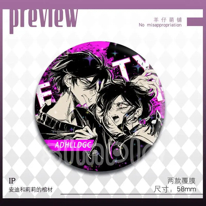 アンディとレイリーの棺 18個入り ‌   バッジ アニメ かわいい ブローチ ラペルピン DIY バックパック 帽子 服 アクセサリー コレクション ギフト