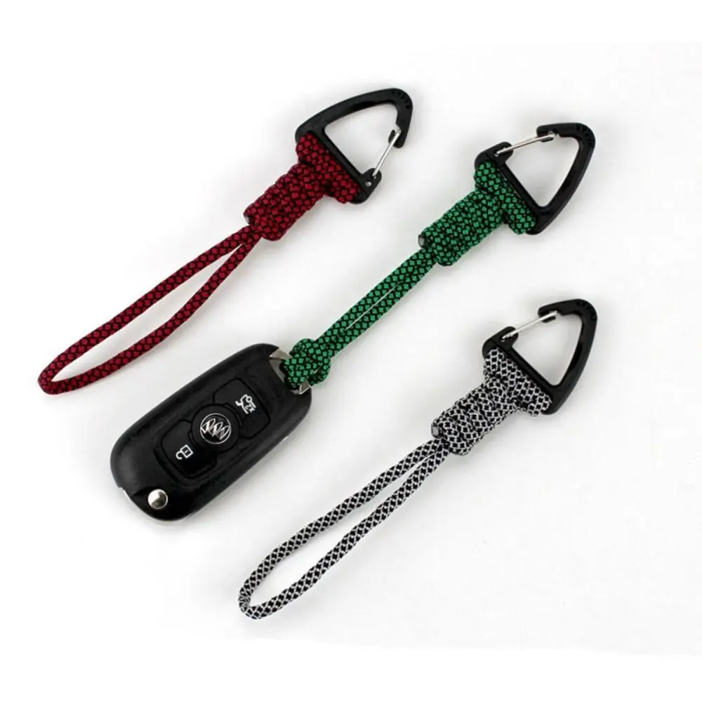 High Quality High Strength Paracord Keychain 20 Styles Lanyard Rotatable Buckle Neck Hanging Rope Outdoor Tool