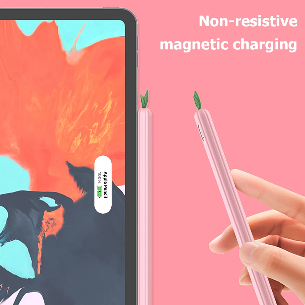 Cute Vegetable Silicone Case For Apple Pencil 1 2  Pen Protective Sleeve Skin Cover Pen Case For Apple Pencil 1st 2rd