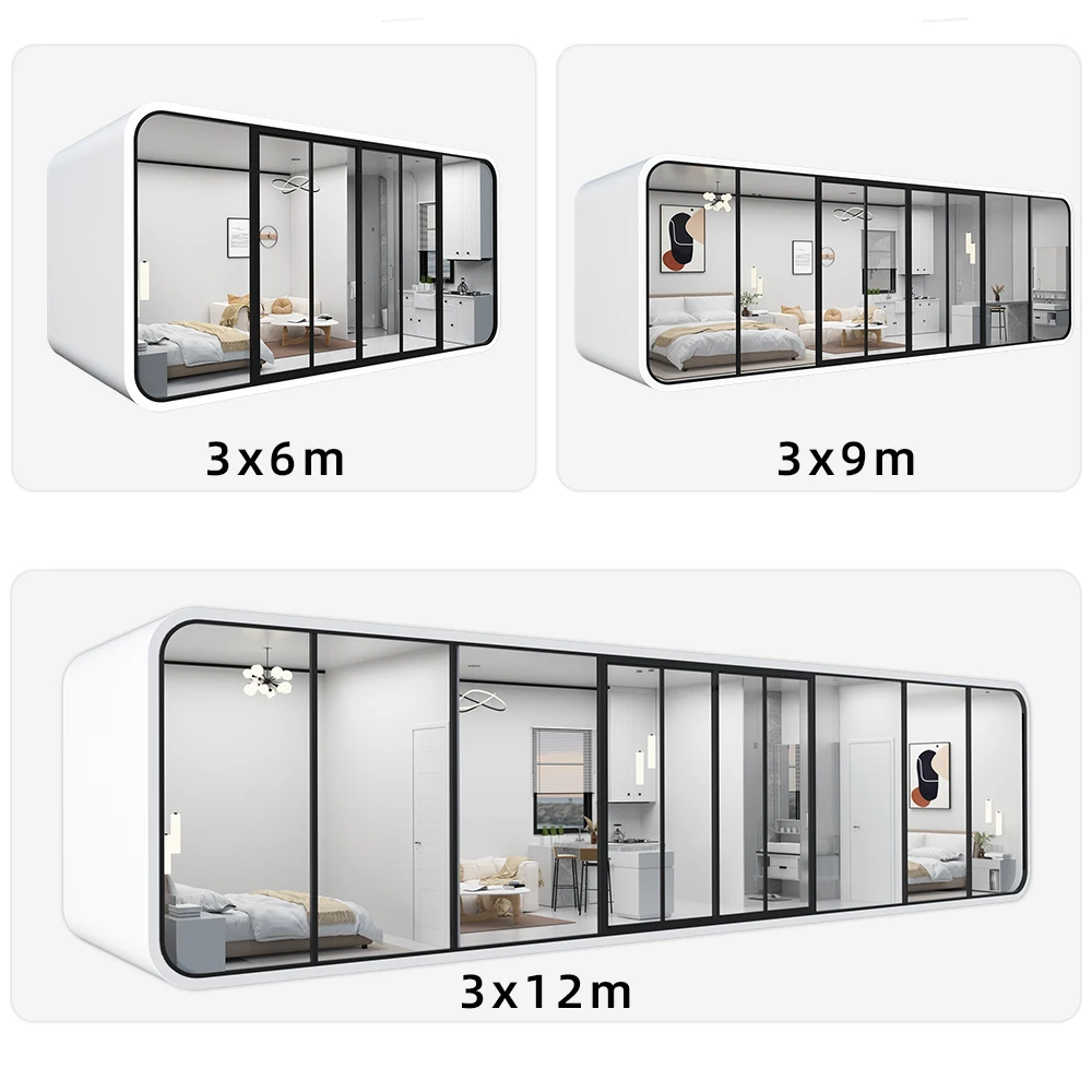 

Luxury Premade Prefabricated Houses Pop-up Container Cabin Made of Steel and Sandwich Panel Material(Deposit Price