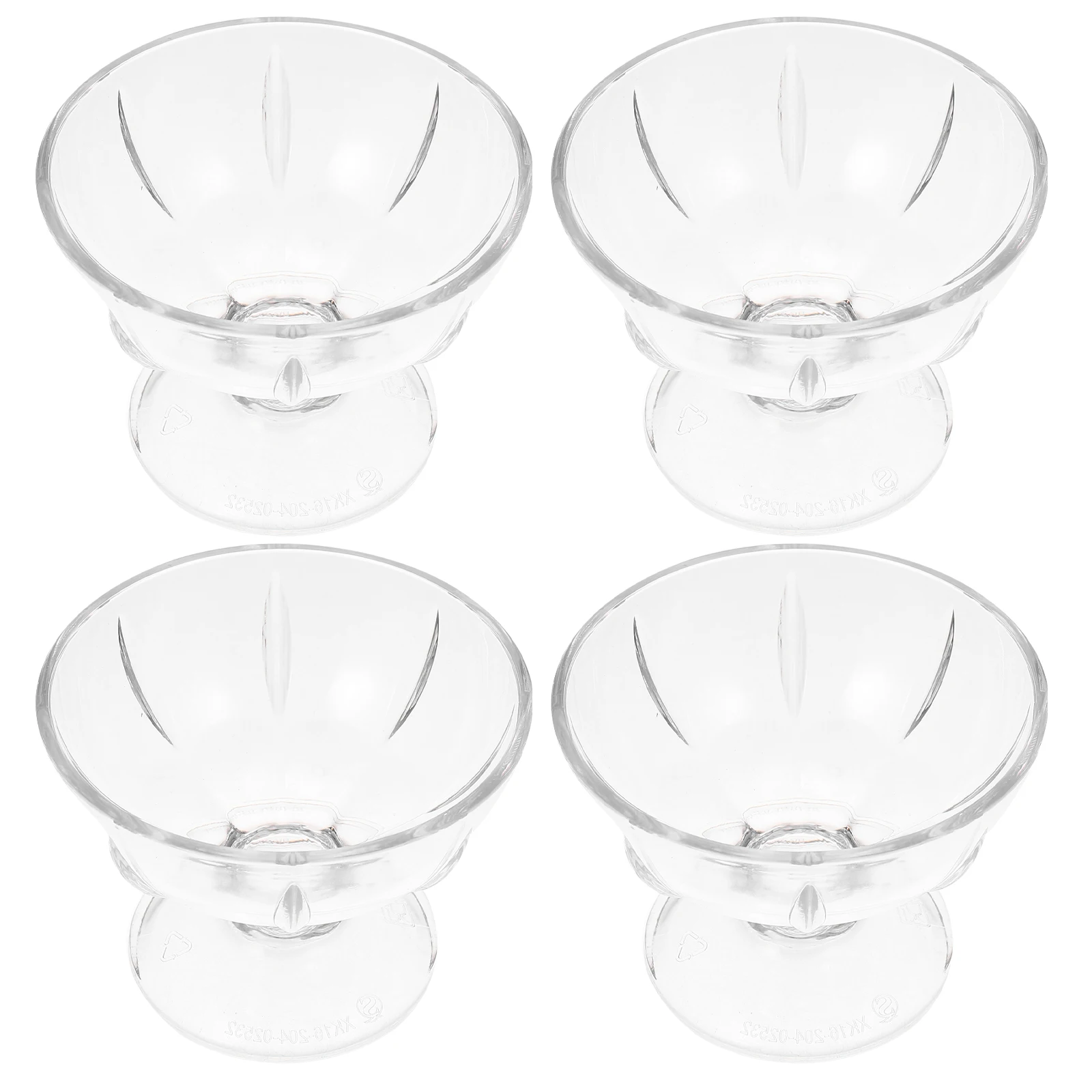 

4 Pcs Ice Cream Dessert Cup Mini Cups Clear for Desserts Plastic Cake Small Parfait Mousse