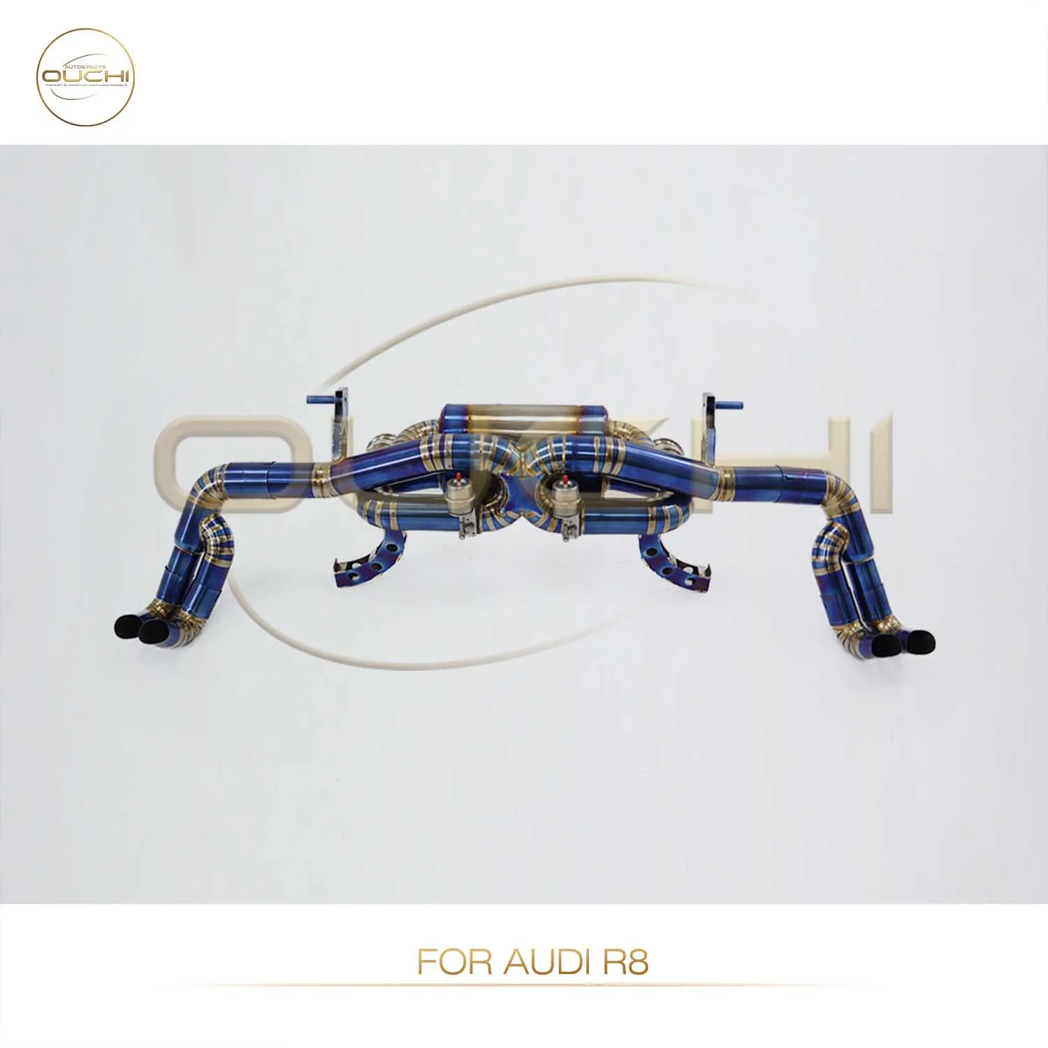 

OUCHI Прямые продажи с фабрики Catback для AUDI R8 2013-2016 TC4 Выхлоп с пневматическими клапанами Глушитель без наконечников Автозапчасти