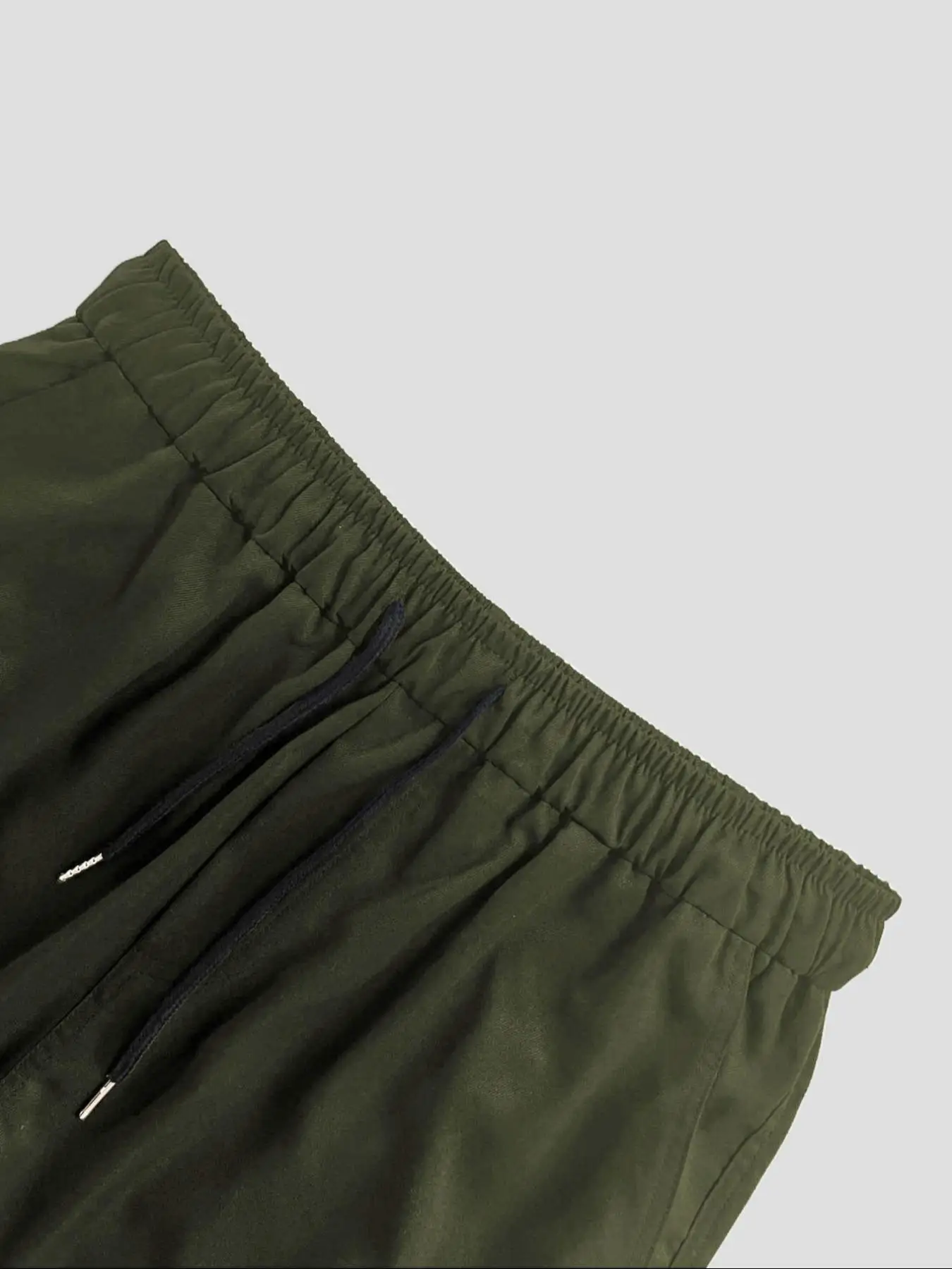 Herren Einfarbige Cargo-Hose mit Taschen und Kordelzug Regular Fit Lässige Modische Hose für den Alltag Herren-Unterteil – Detail 11