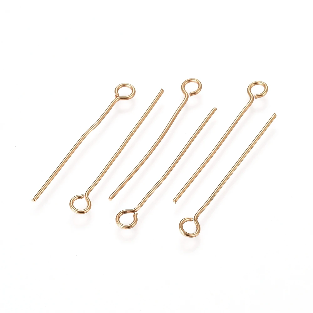 

200pcs 15-50mm 304 Stainless Steel Eye Pin Ball Head Pins Beading Findings For Jewelry Making Supplies DIY Craft Accessories