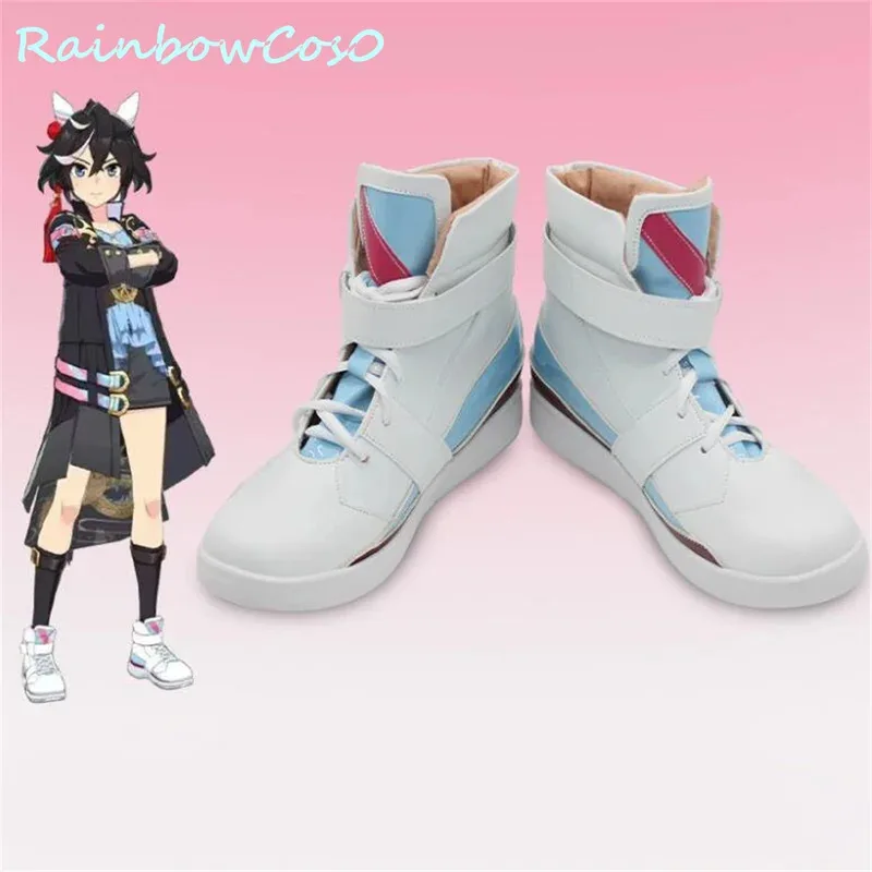 

Katsuragi Ace Umamusume Pretty Derby Обувь для косплея Сапоги Игра Аниме Карнавал Вечеринка Хэллоуин Рождество Rainbowcos0 W3371