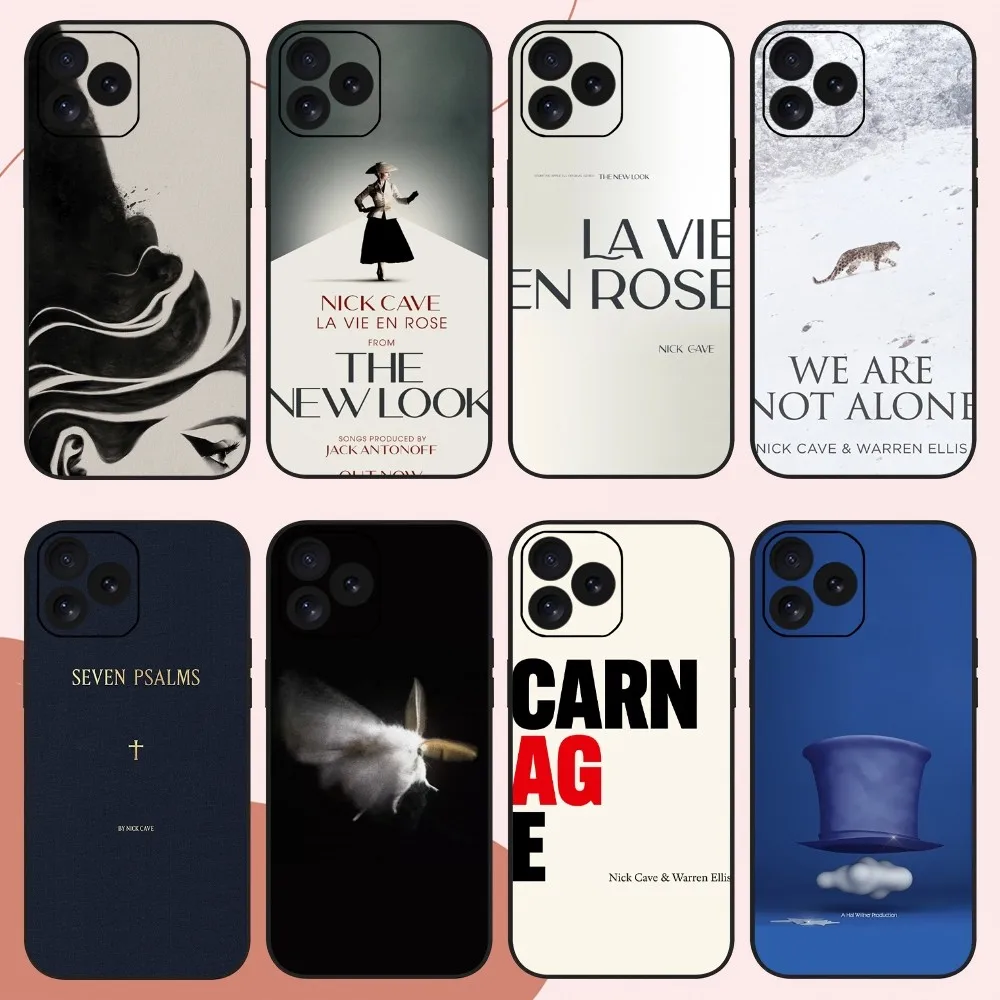 Singer N-Nick C-Cave Phone Case For iPhone 14 15 8 11 12 13 XS Mini X XR PRO MAX Plus Cover