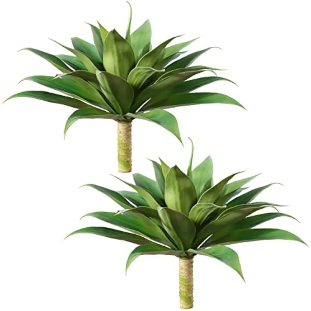 

Artificial Plants Fake Agave Succulent Plant 28 Inch Big Size Faux Succulents Stems for Indoor Outdoor Realistic & Natural Home