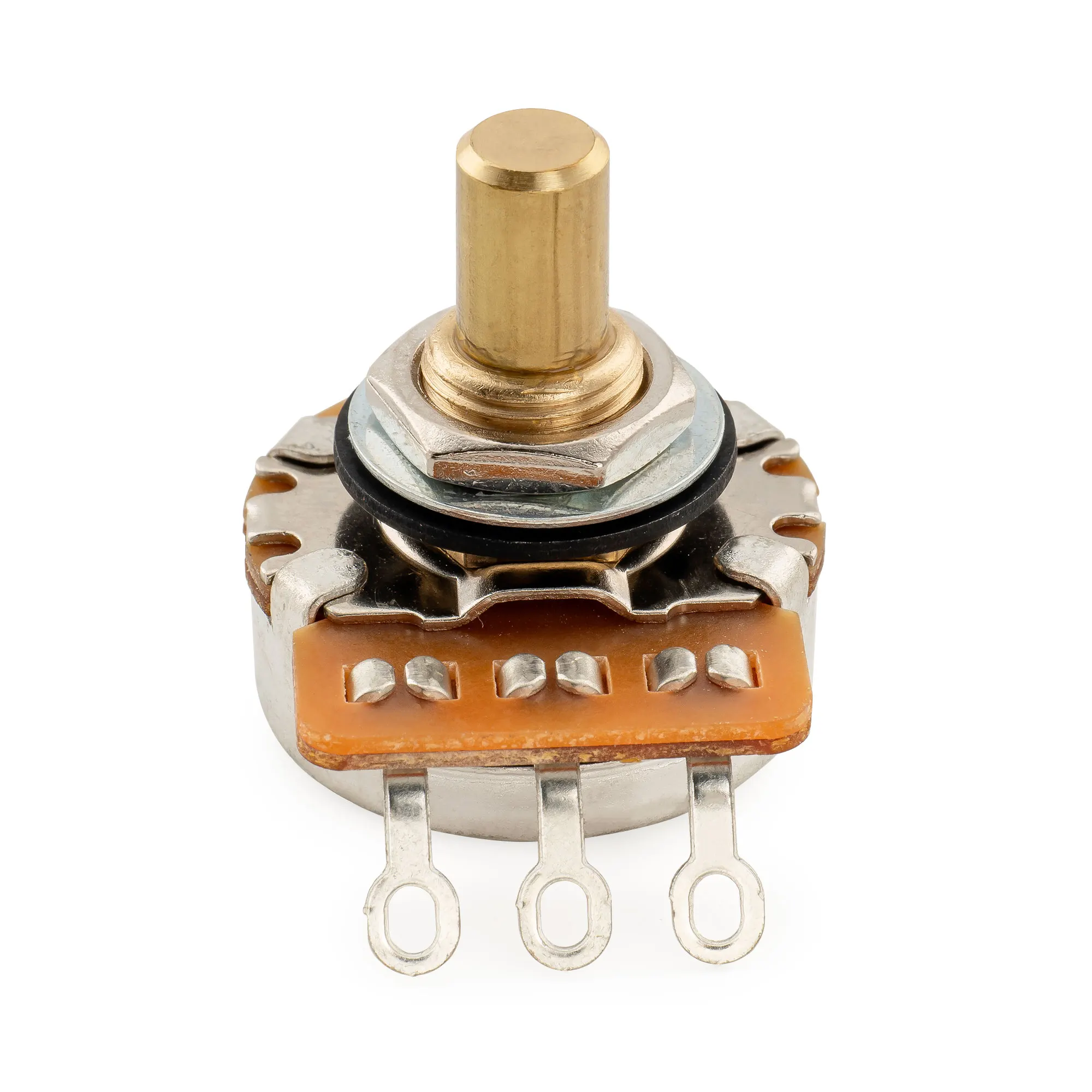 Musiclily Pro HD A250K/B250K/A500K/B500K/A1M/B1M Potentiometer aus Vollmessing mit Kurzem Schaft 1/4 Zoll Audio Linear-Taper-Potentiometer – Detail 9