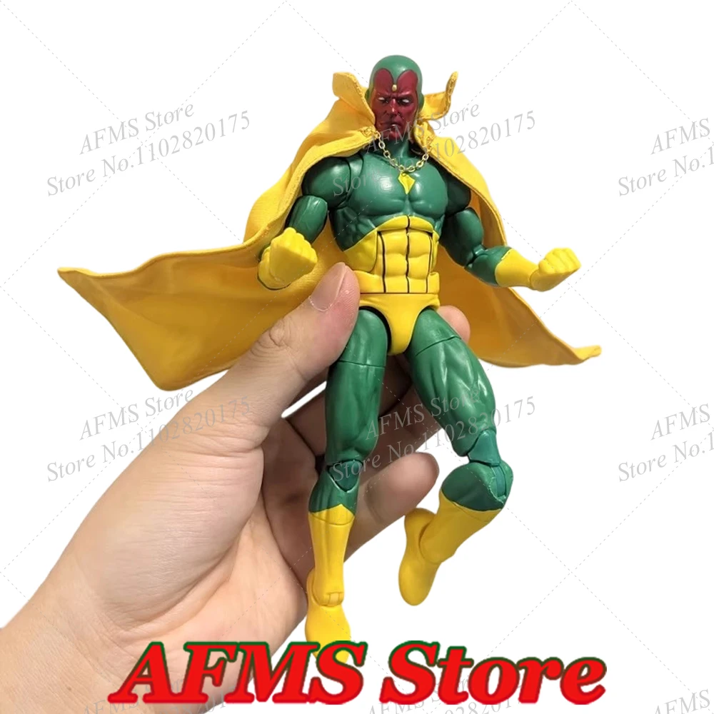 1/12 Scale Collectible Figure Vision Yellow Cloak Cosplay Anime Mutant Super Hero Clothes Fit 6Inch ML Action Figure Body view 5