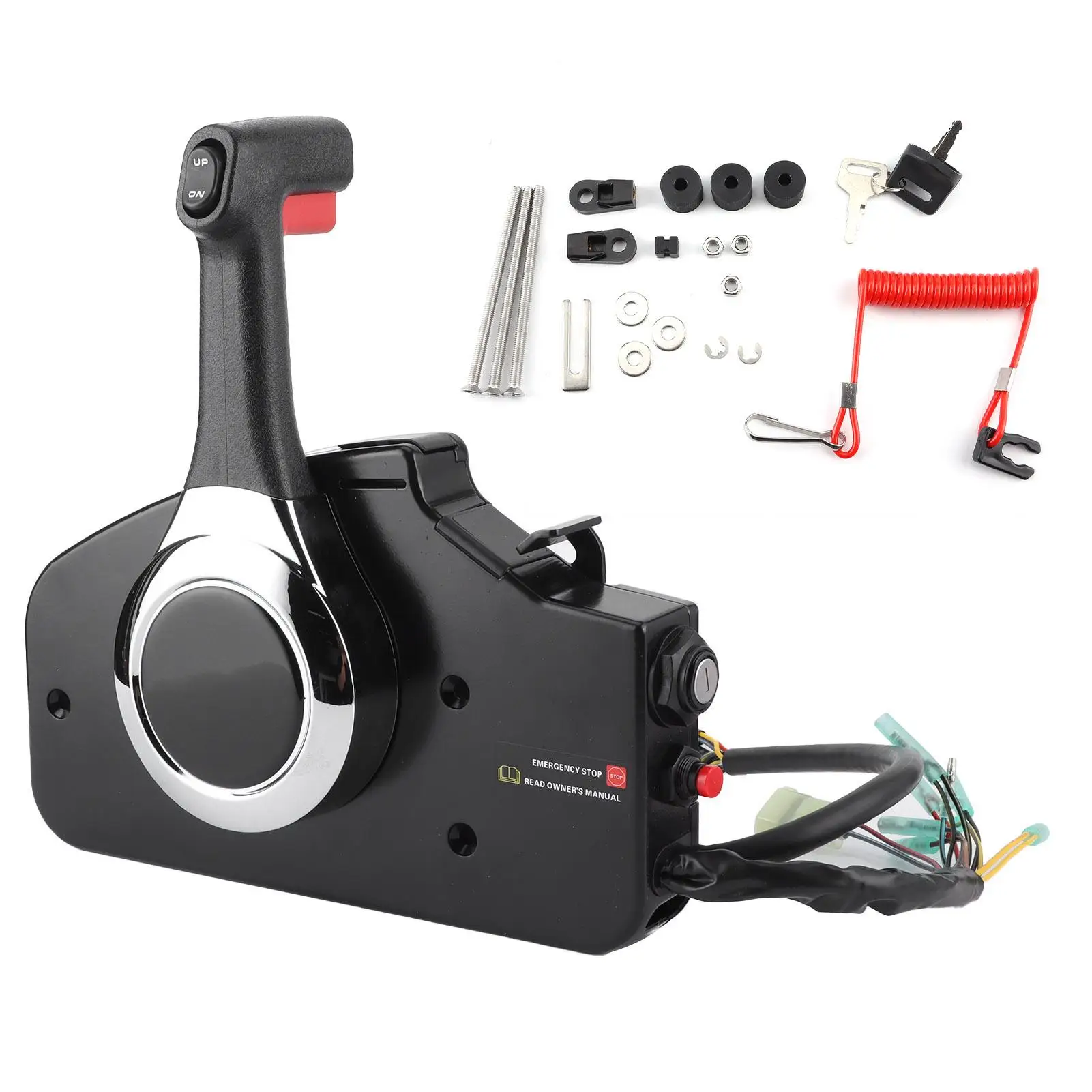

Boat Remote Control Box Outboard Motor Throttle Remote Control Box Side Mount 24800-ZZ5-A02 Fit for Honda Engine