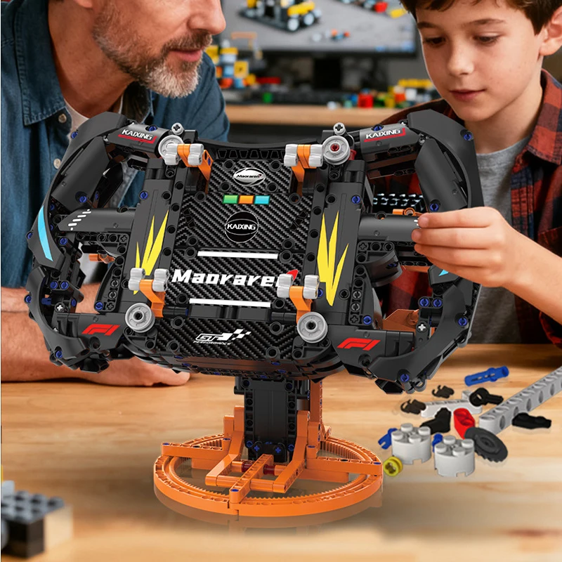 

В НАЛИЧИИ MOC Технический Sim Racing Руль Строительные блоки Кирпичи Сборка Модель DIY Игрушки для мальчиков Рождественские подарочные наборы