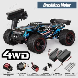 85KM/H or 50KM/H 3s lipo battery 1:14 4WD RC Cars with LED High Speed Drift Monster 4x4 Truck for Kids Toys Wltoys or MJX