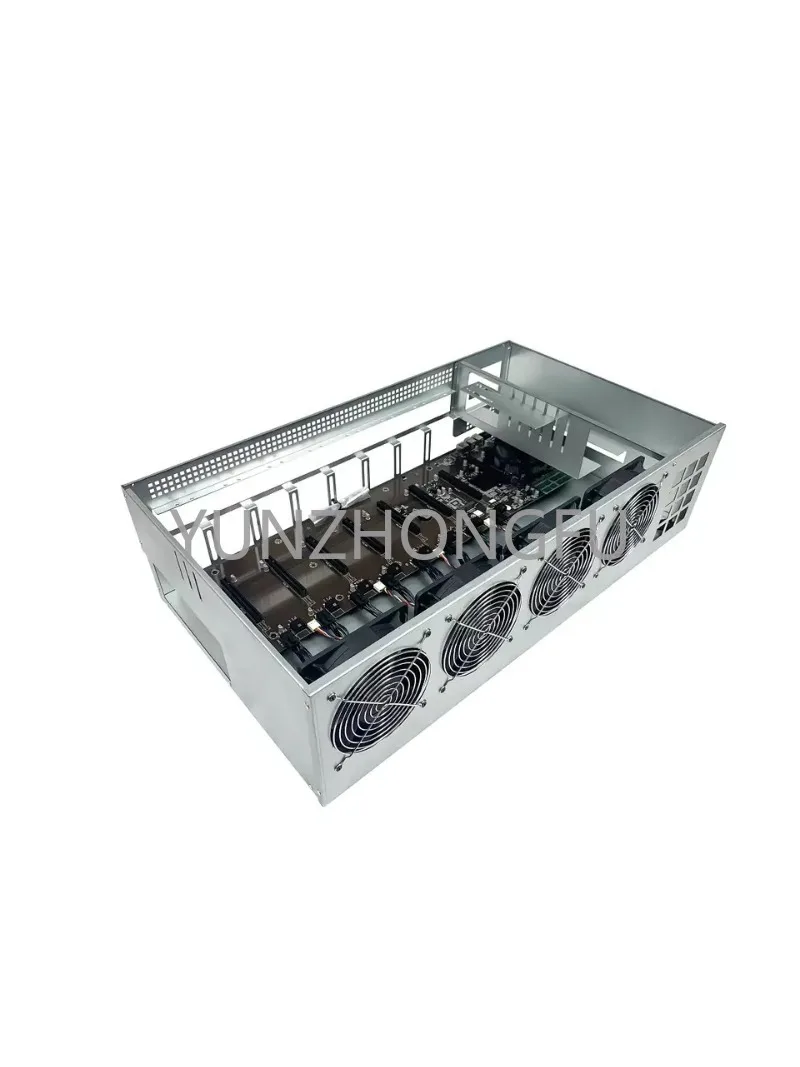 Imagem -05 - Computador Server Gpu Case com Motherboard Fan Brand Novidades Cartões 12 Cartões