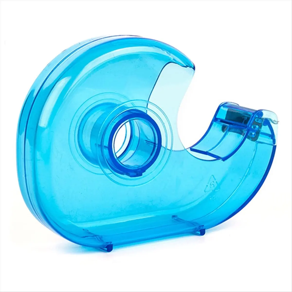 A95G Transparent Desktop Tape Cutter Tape Hand Use Practical Plastic Adhesive Tape Dispenser Portable (Color Random.)