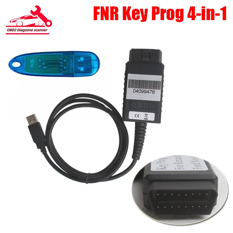 

Newest FNR Key Prog 4-in-1 Programmer For N-issan For R-enault For F-ord With USB Dongle Vehicle OBD2 Car Scanner Interface Tool