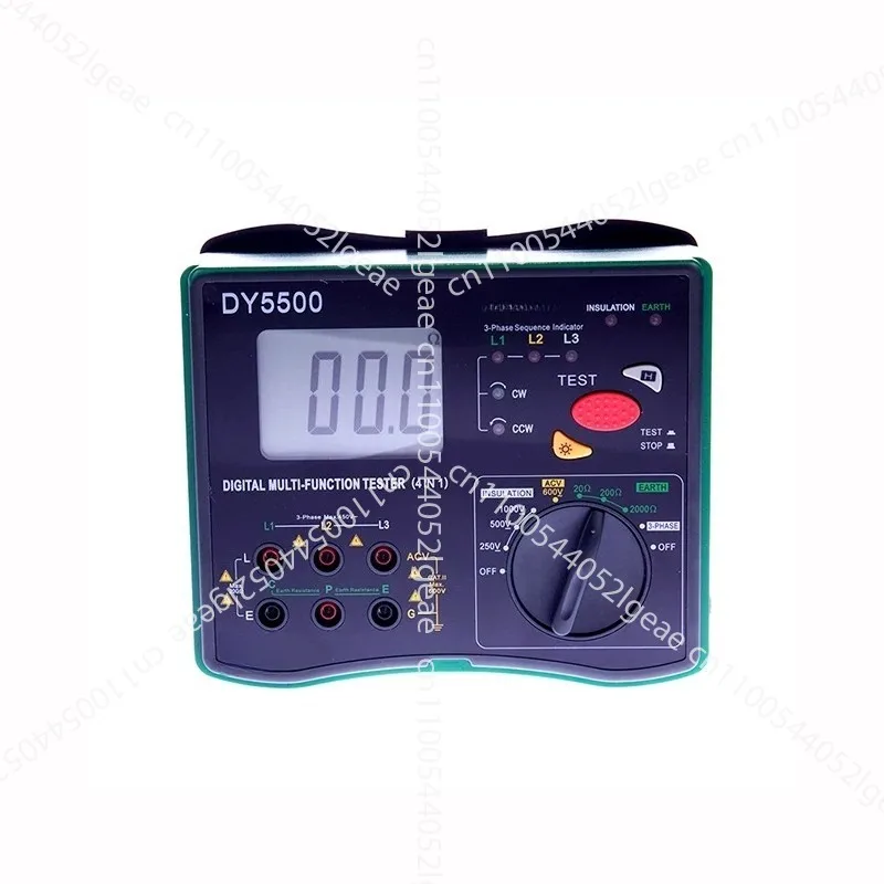 New DY5500 Insulation Tester Earth Tester Meter Voltmeter Phase Indicator 4 in 1