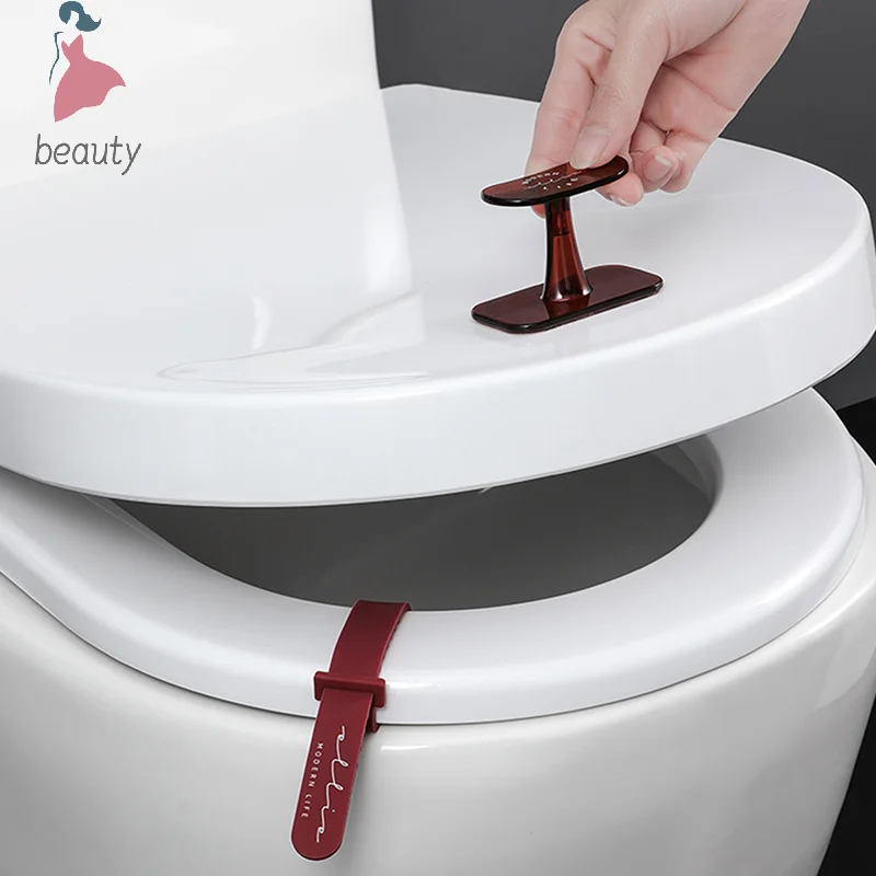 Light Transparent Toilet Cover Lifter Lift Toilet Lid Handle Anti-Dirty Handle Toilet Handle Lifting Handle WC Accessories