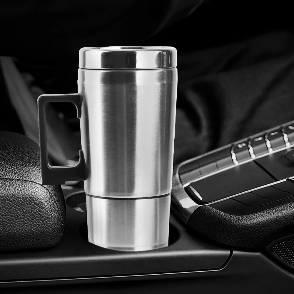 Camping Travel Kettle Stainless Steel Electric Heating Car Kettle Vehicle Heating Cup 12V/24V 300ml view 5