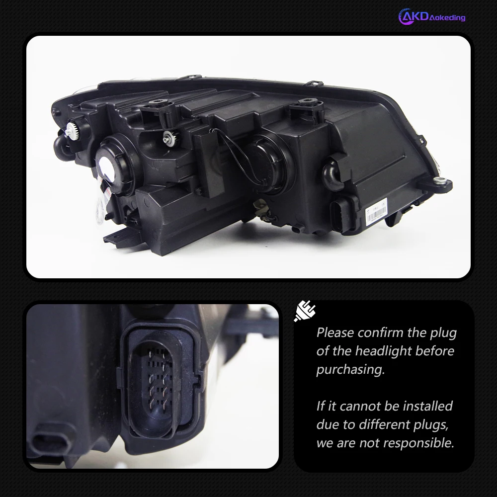 Car Lights for VW Touran Headlight 2011-2015 Touran Head Lamp Drl Projector Lens Automotive Accessories