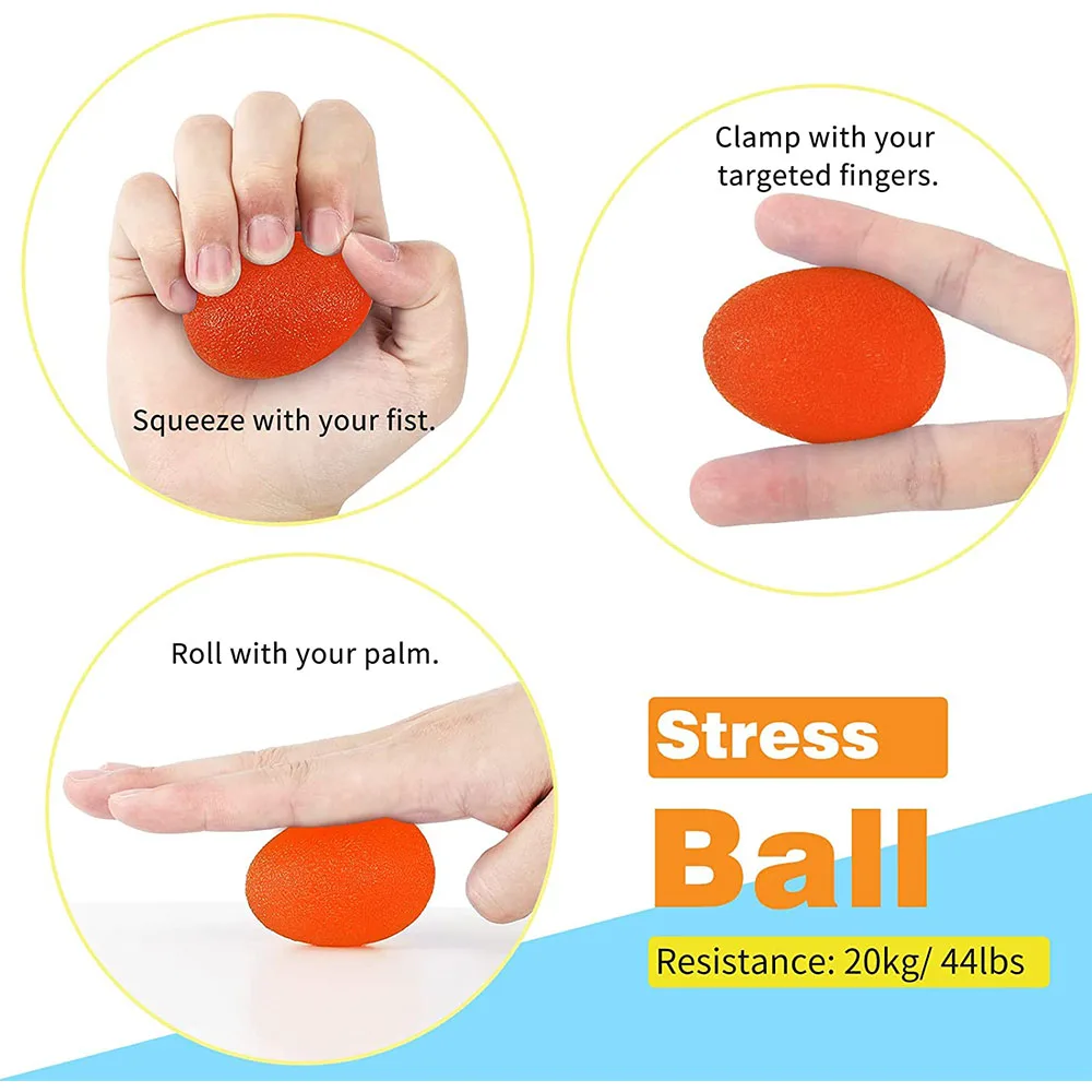 ชุดบำบัด Finger Exercisers และ Hand Strengtheners Grip ความชำนาญรองรับการบาดเจ็บและการกู้คืนความเครียด Relief เด็กและผู้ใหญ่