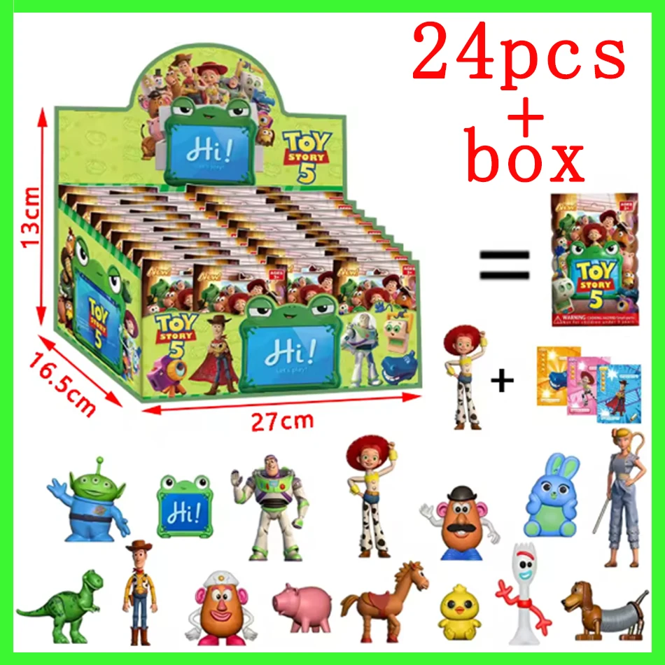 

2-24PC Anime Toys Story Figure Blind Box Cute Doll Model Statue Collectible PVC Model Toys Birthday Gift for Children Adult
