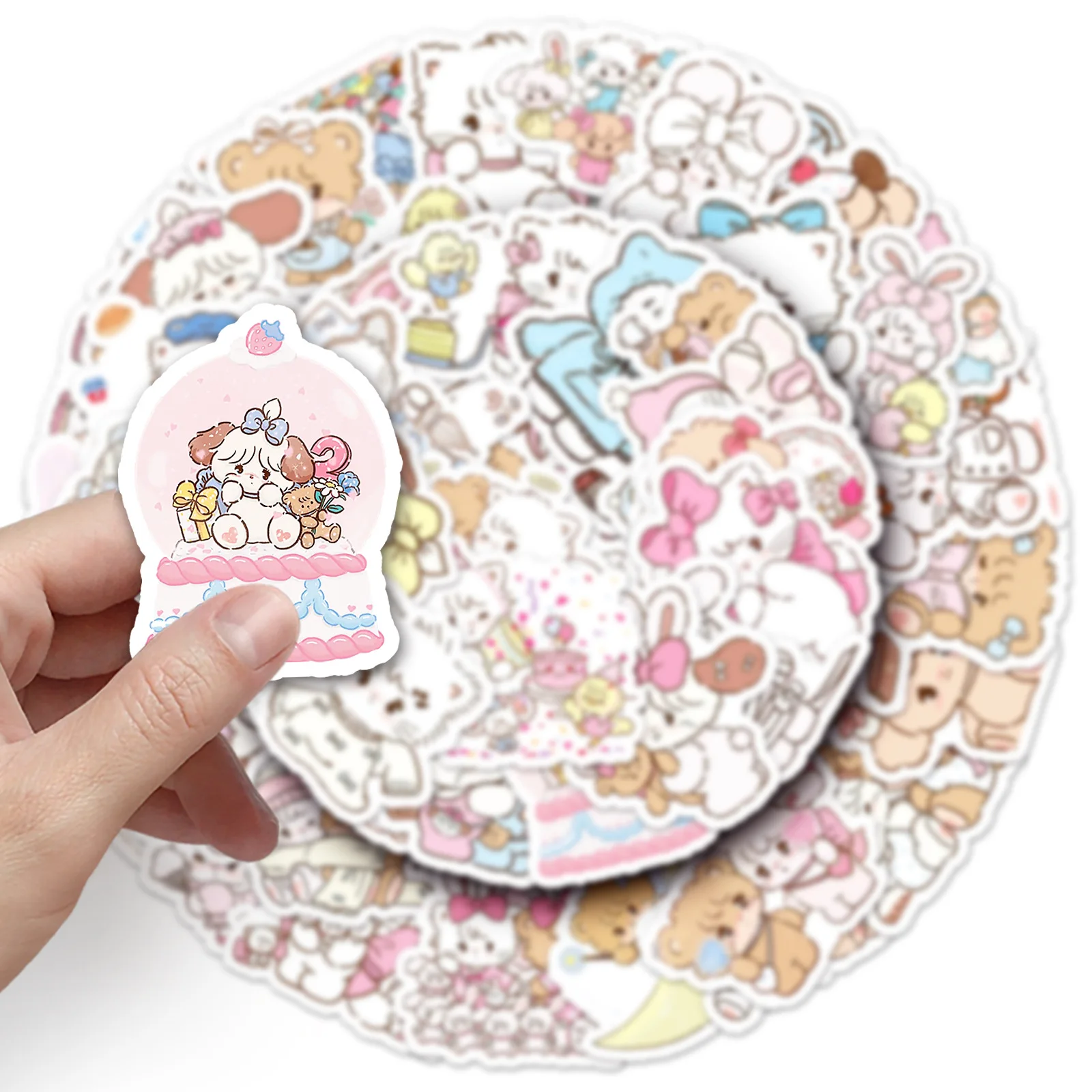 56PCS Kawaii Mikko สติกเกอร์การ์ตูน Decals ของเล่นเด็ก DIY สมุดภาพโทรศัพท์ตู้เย็นกระเป๋าเดินทางจักรยานเด็กน่ารักสติกเกอร์ตกแต่งของขวัญ