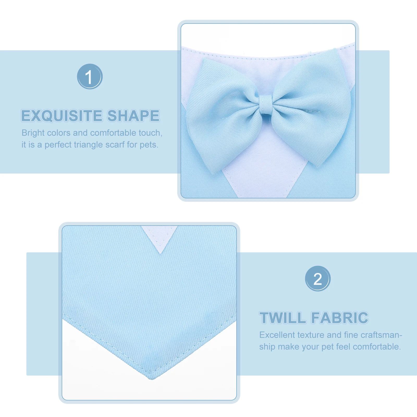 

Pet Dog Cat Collar Fashion Decorative Bandana Triangle Scarf Puppy Cool Neckwear Party Suit Collar Saliva Towel