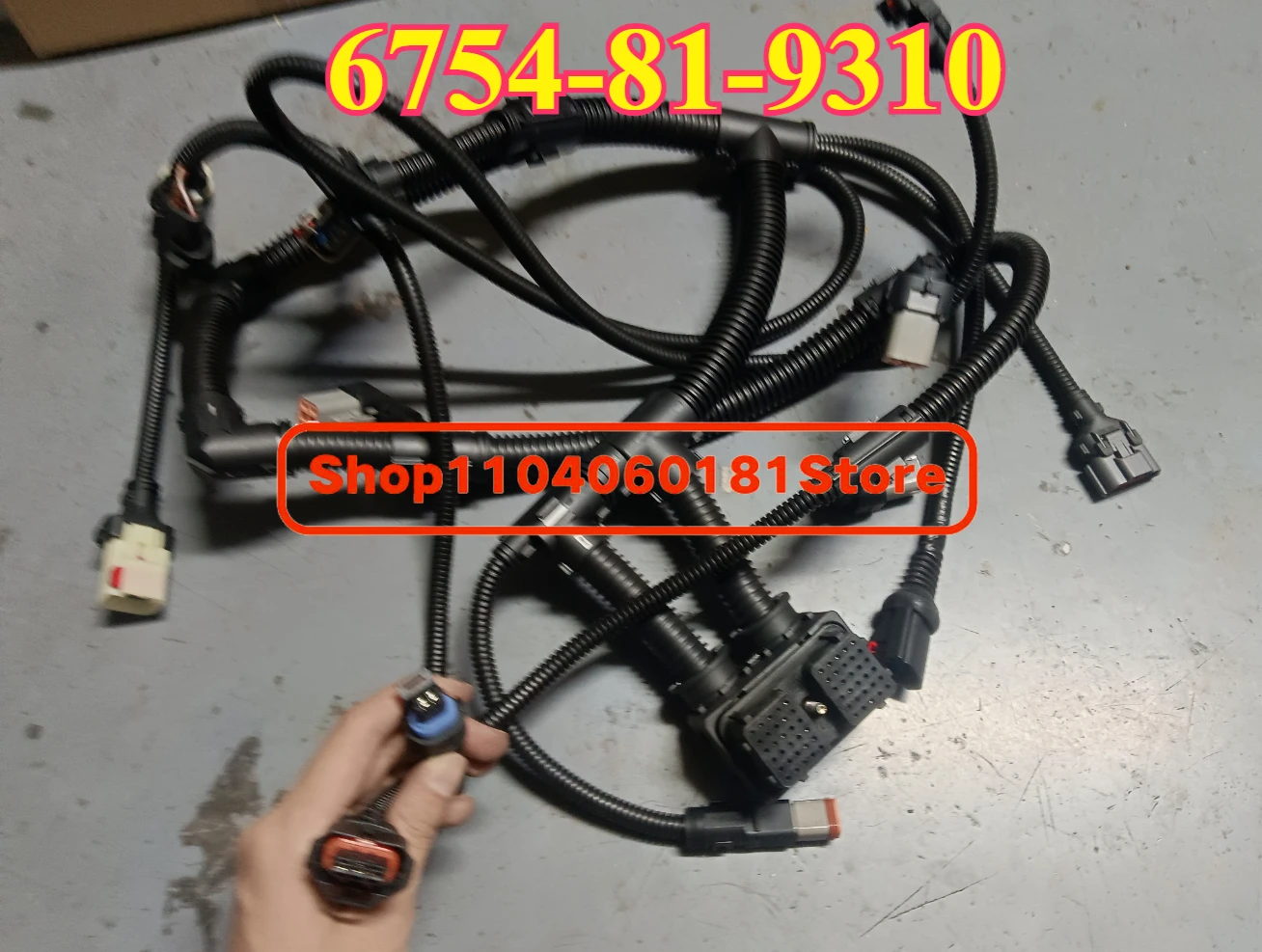 

6754-81-9310 Excavator Wire Harness 6754-81-9440 Engine Harness PC200-8 PC200LC-8 PC220-8