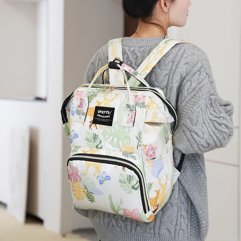 Thermal Insulation, Milk Storage, Back Milk Bag, Outdoor Portable Storage, Fashionable Oxford Backpack for Mother and Baby