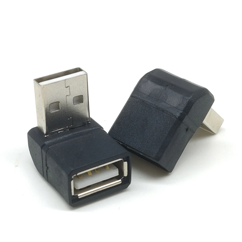 USB 2.0 3.0 Adapter 90° Male to Female Coupler Plug Plug Left Angle and Right Angle